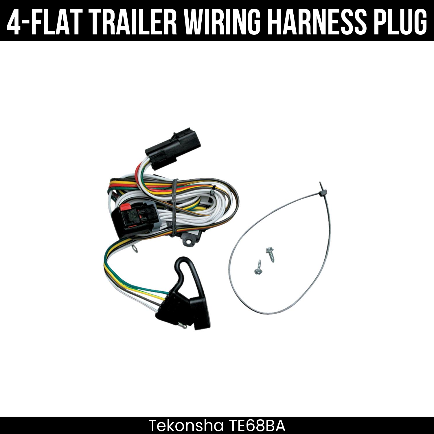 Trailer Wiring 4-Flat Plug Only