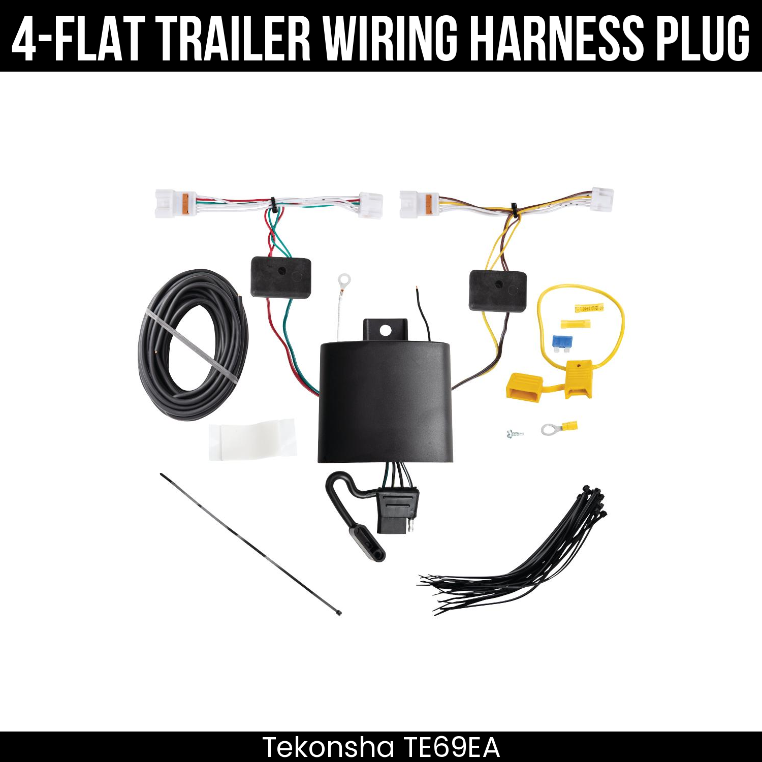 Trailer Wiring 4-Flat Plug Only
