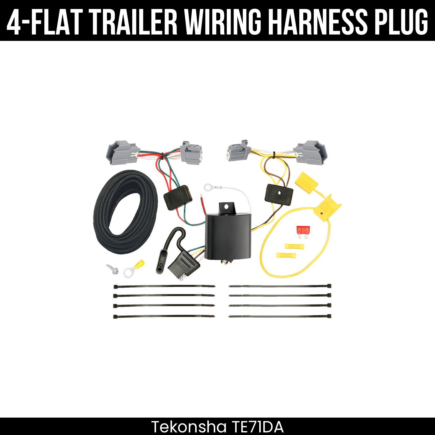 Trailer Wiring 4-Flat Plug Only