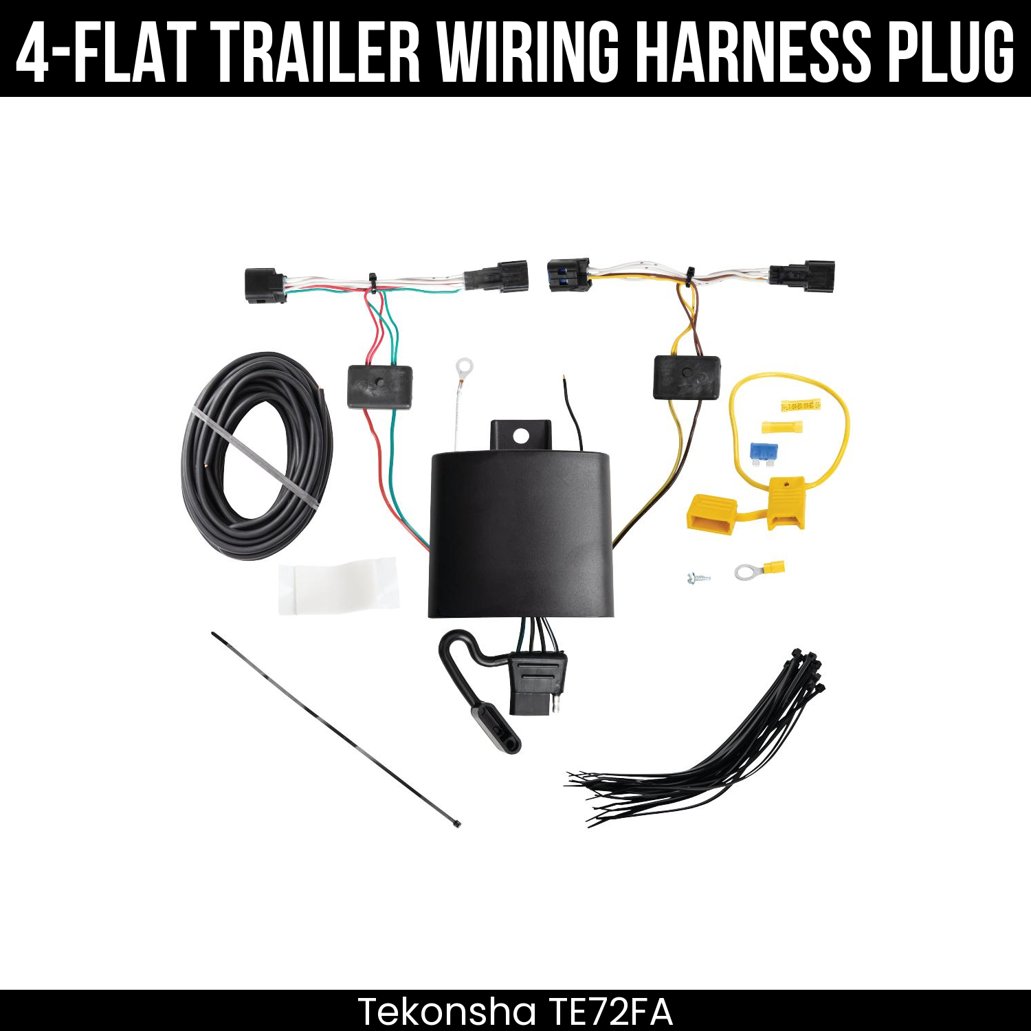 Trailer Wiring 4-Flat Plug Only