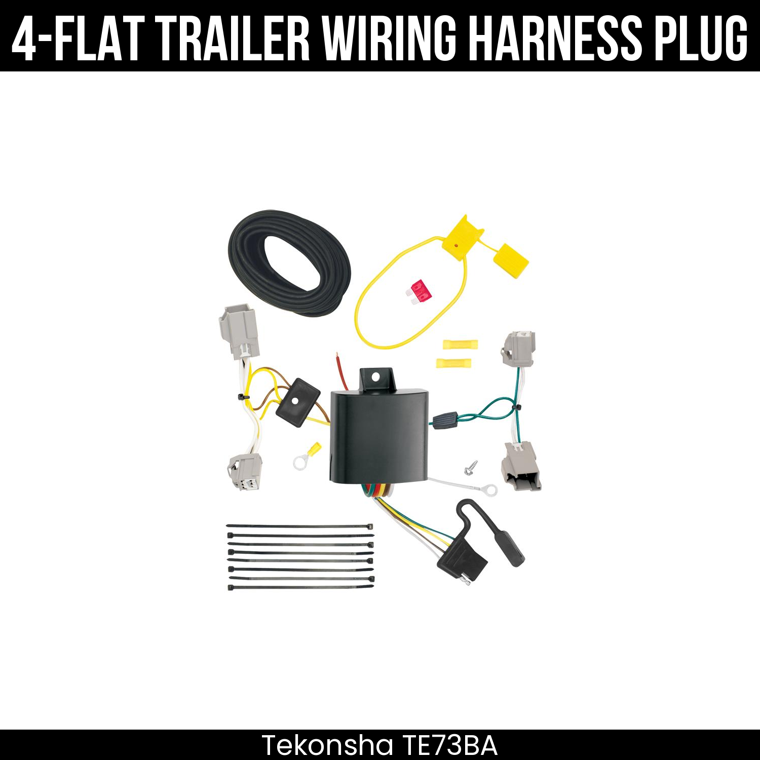 Trailer Wiring 4-Flat Plug Only