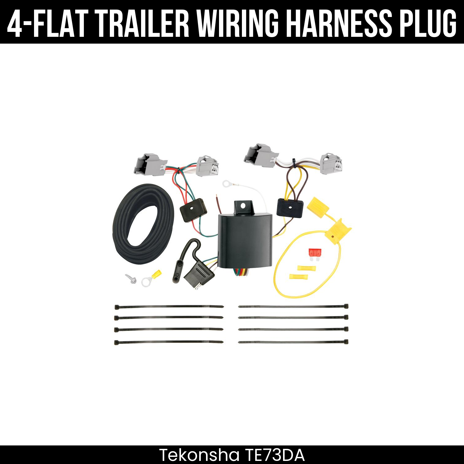 Trailer Wiring 4-Flat Plug Only