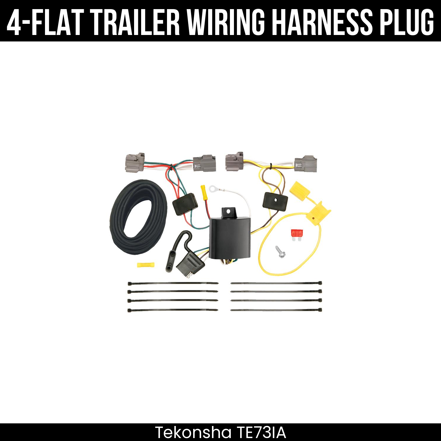 Trailer Wiring 4-Flat Plug Only