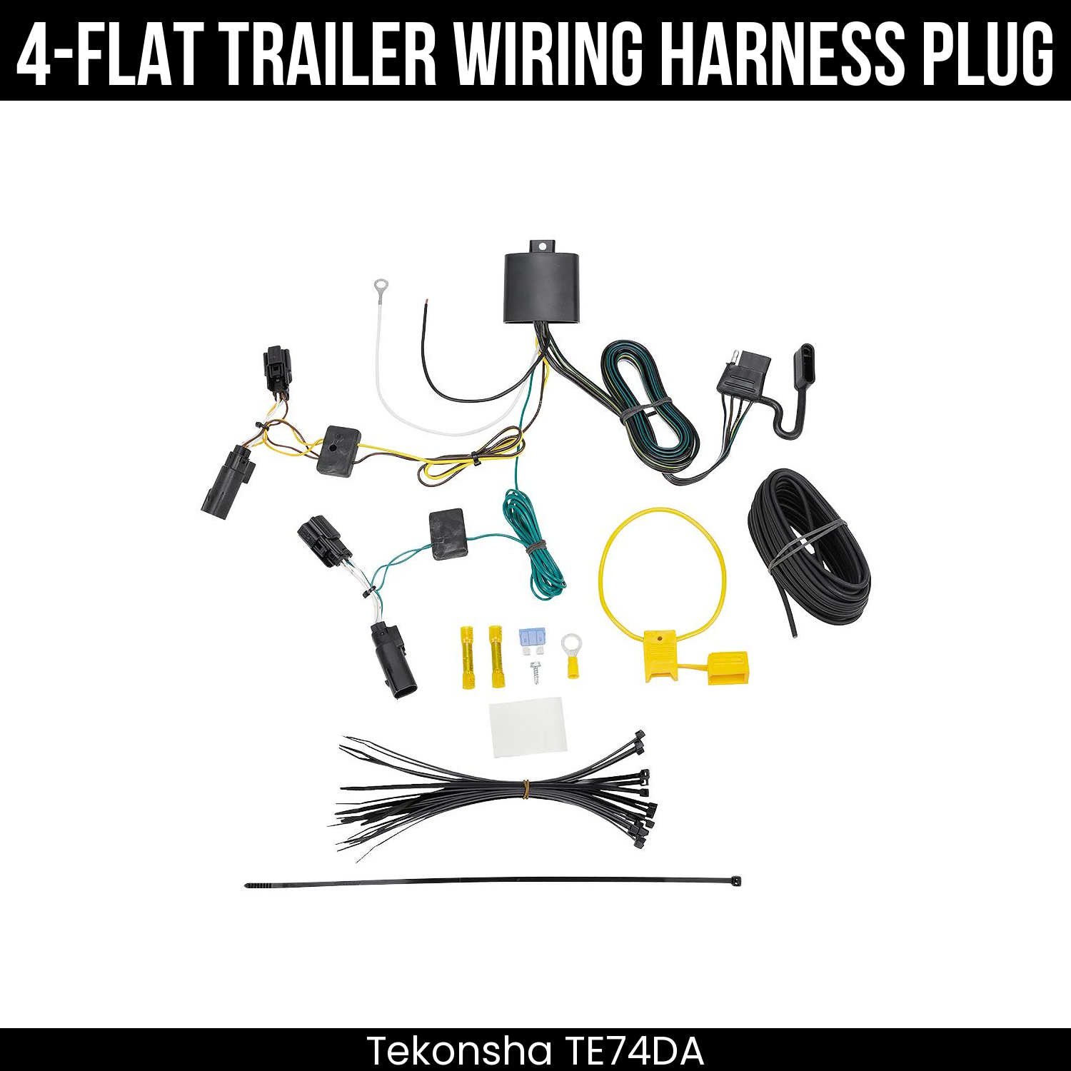 Trailer Wiring 4-Flat Plug Only