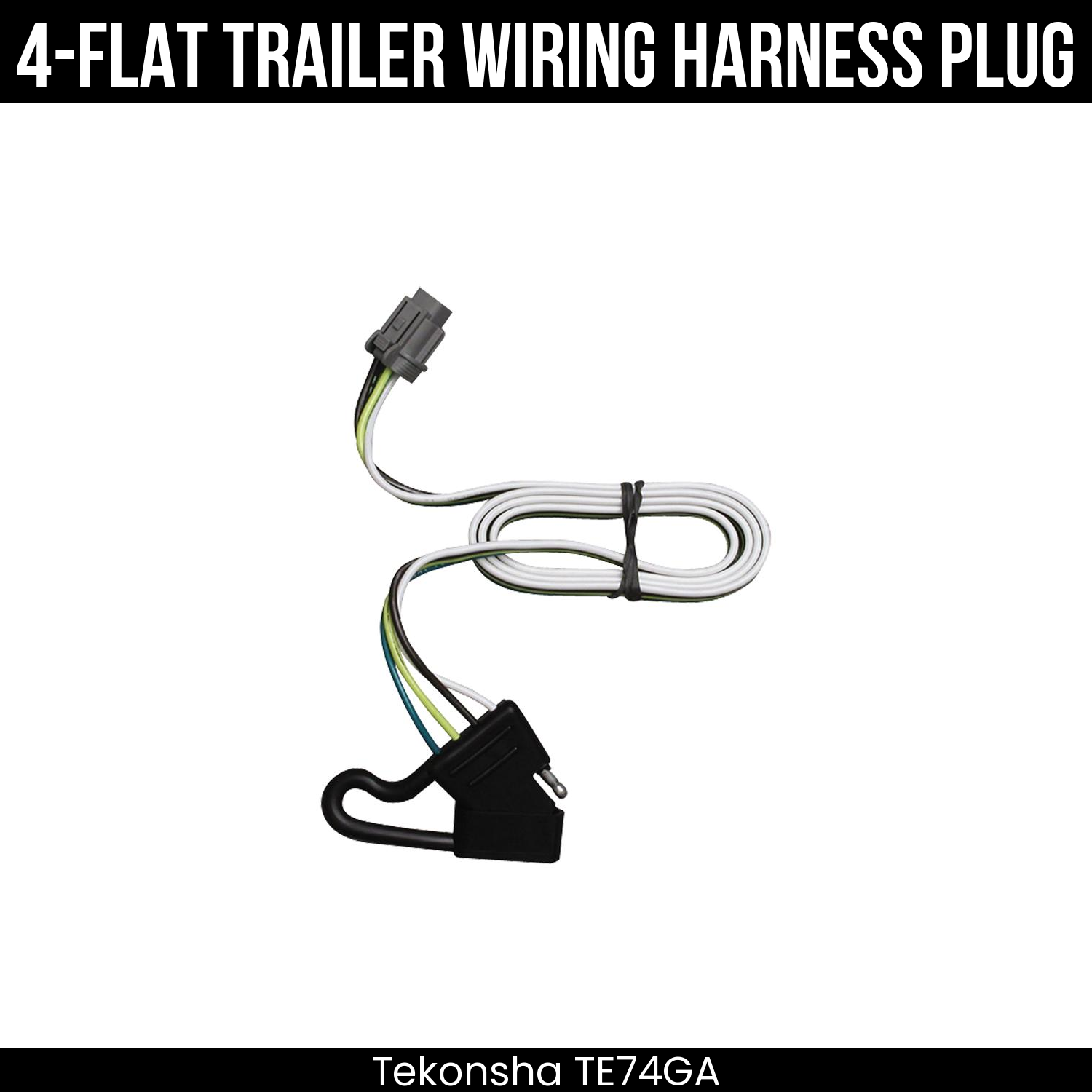 Trailer Wiring 4-Flat Plug Only