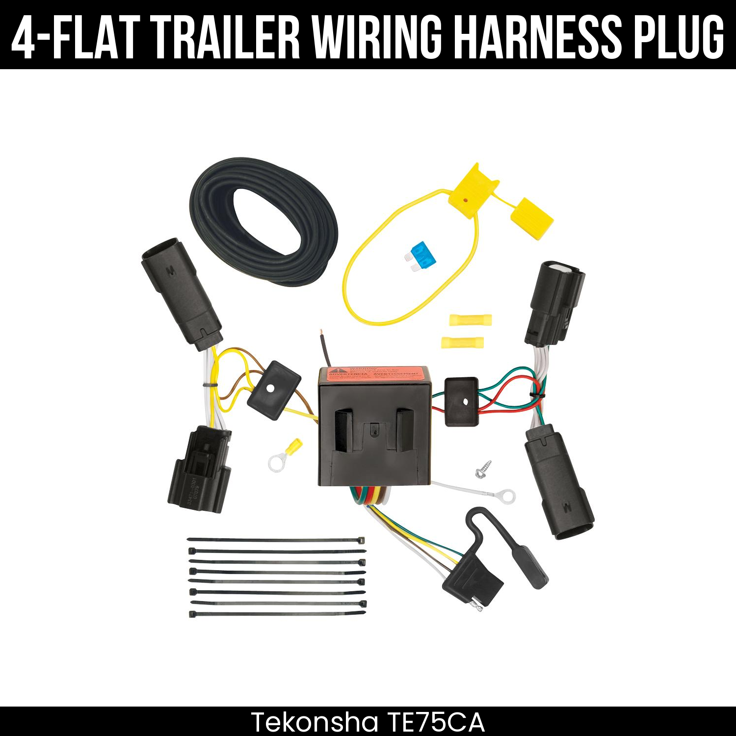 Trailer Wiring 4-Flat Plug Only