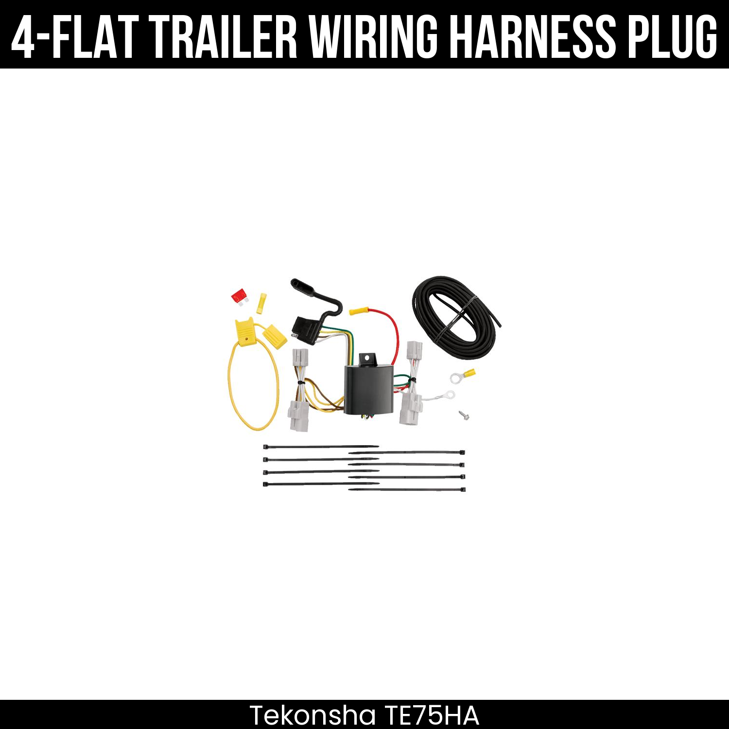 Trailer Wiring 4-Flat Plug Only