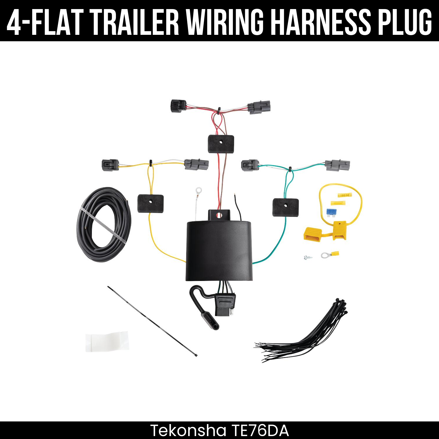 Trailer Wiring 4-Flat Plug Only