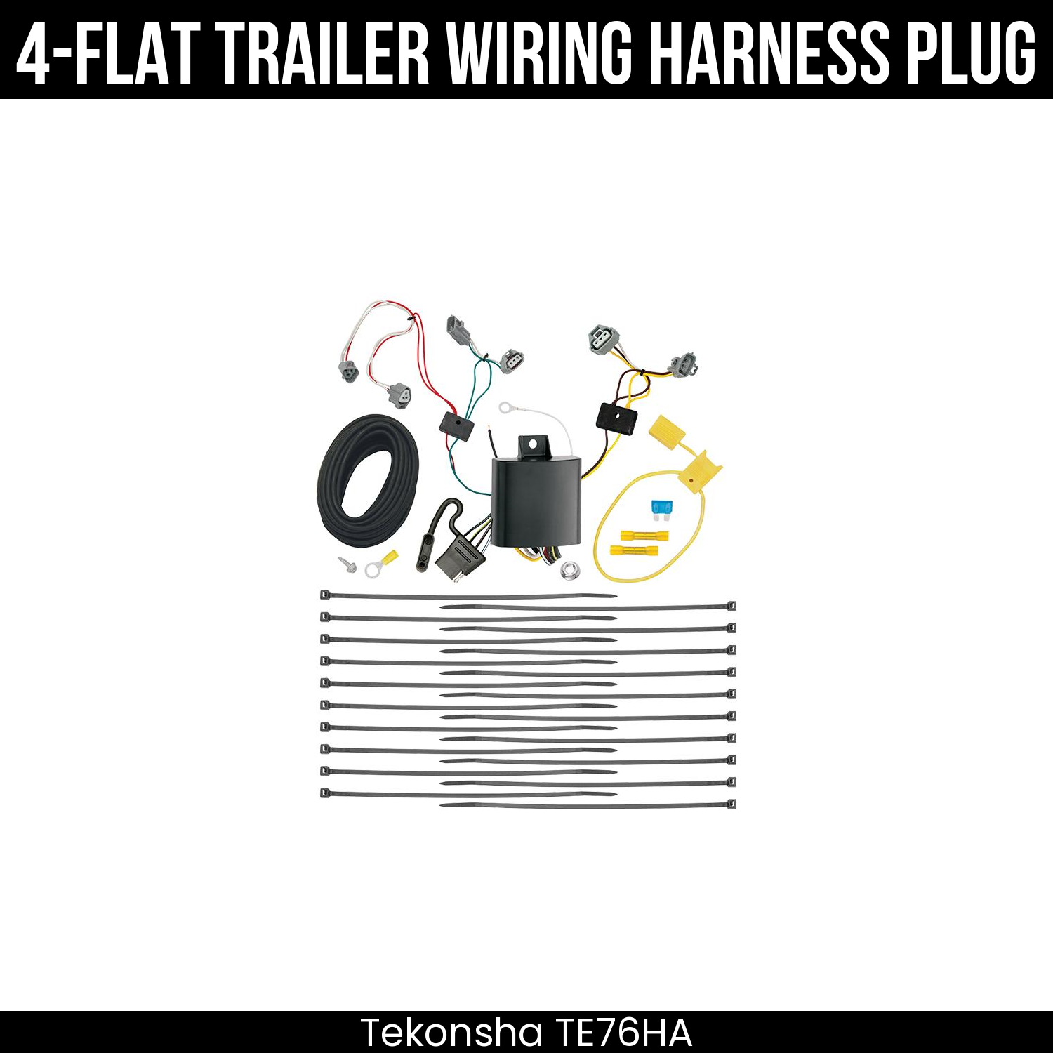 Trailer Wiring 4-Flat Plug Only