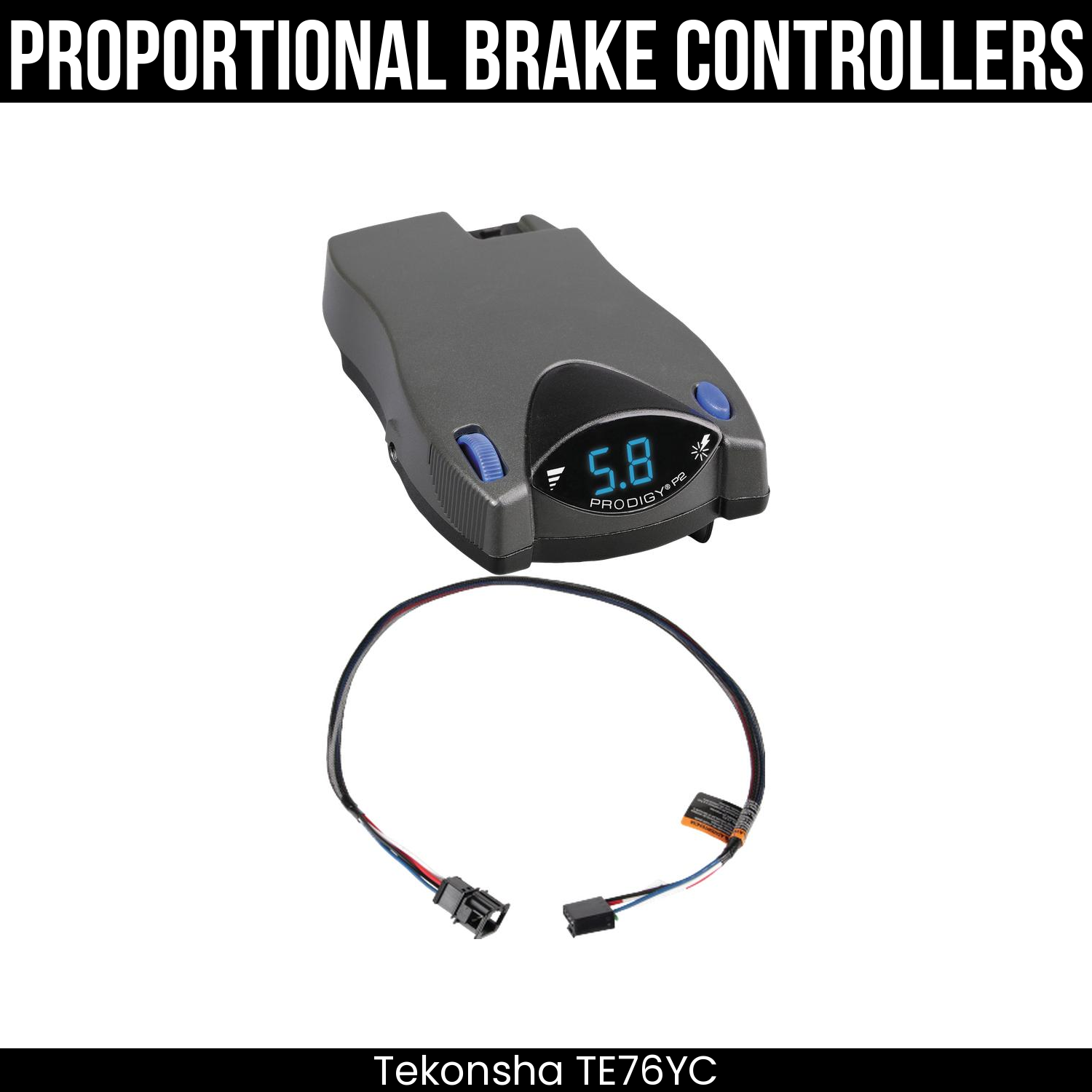Tekonsha Prodigy P2 Brake Control , Plug Adapter