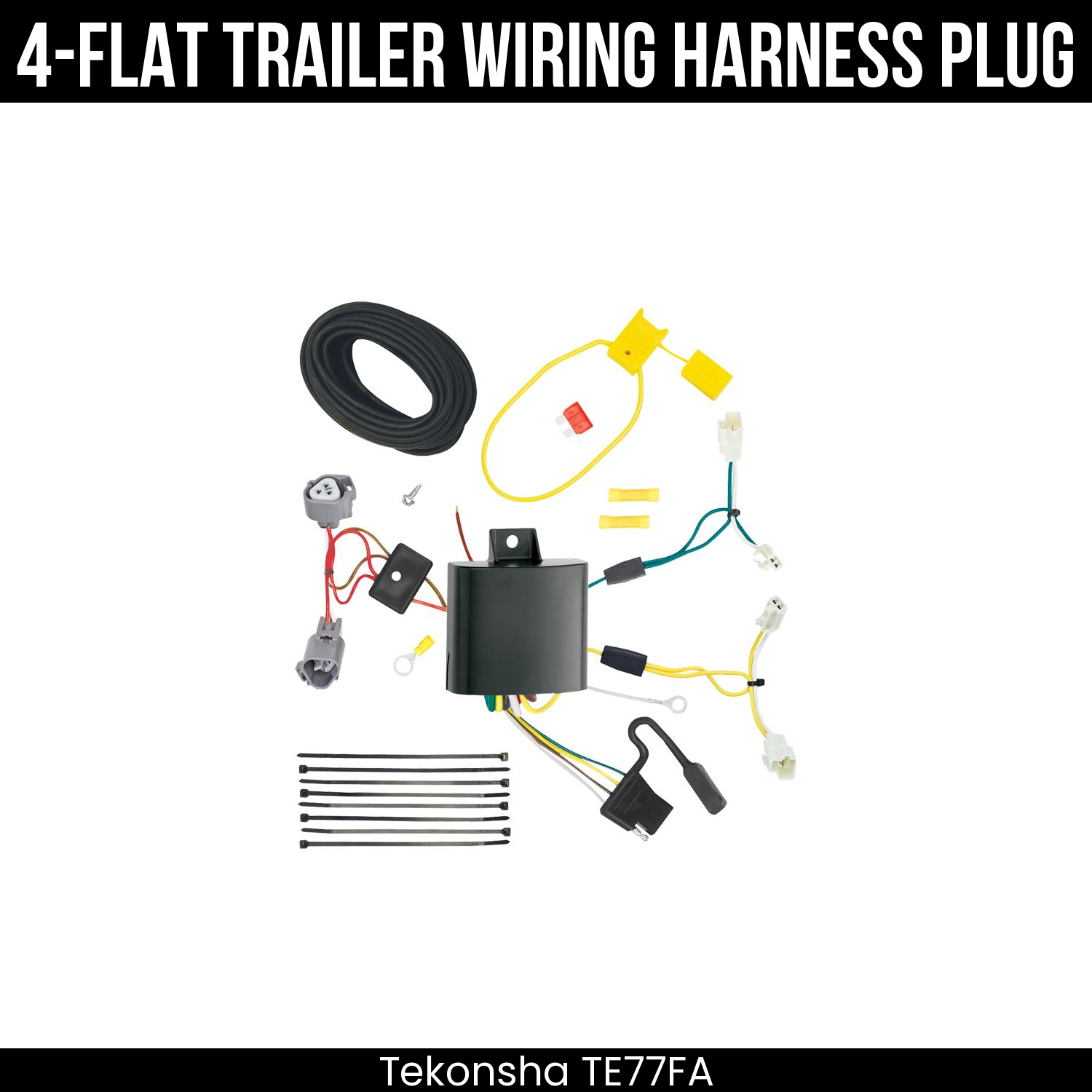 Trailer Wiring 4-Flat Plug Only