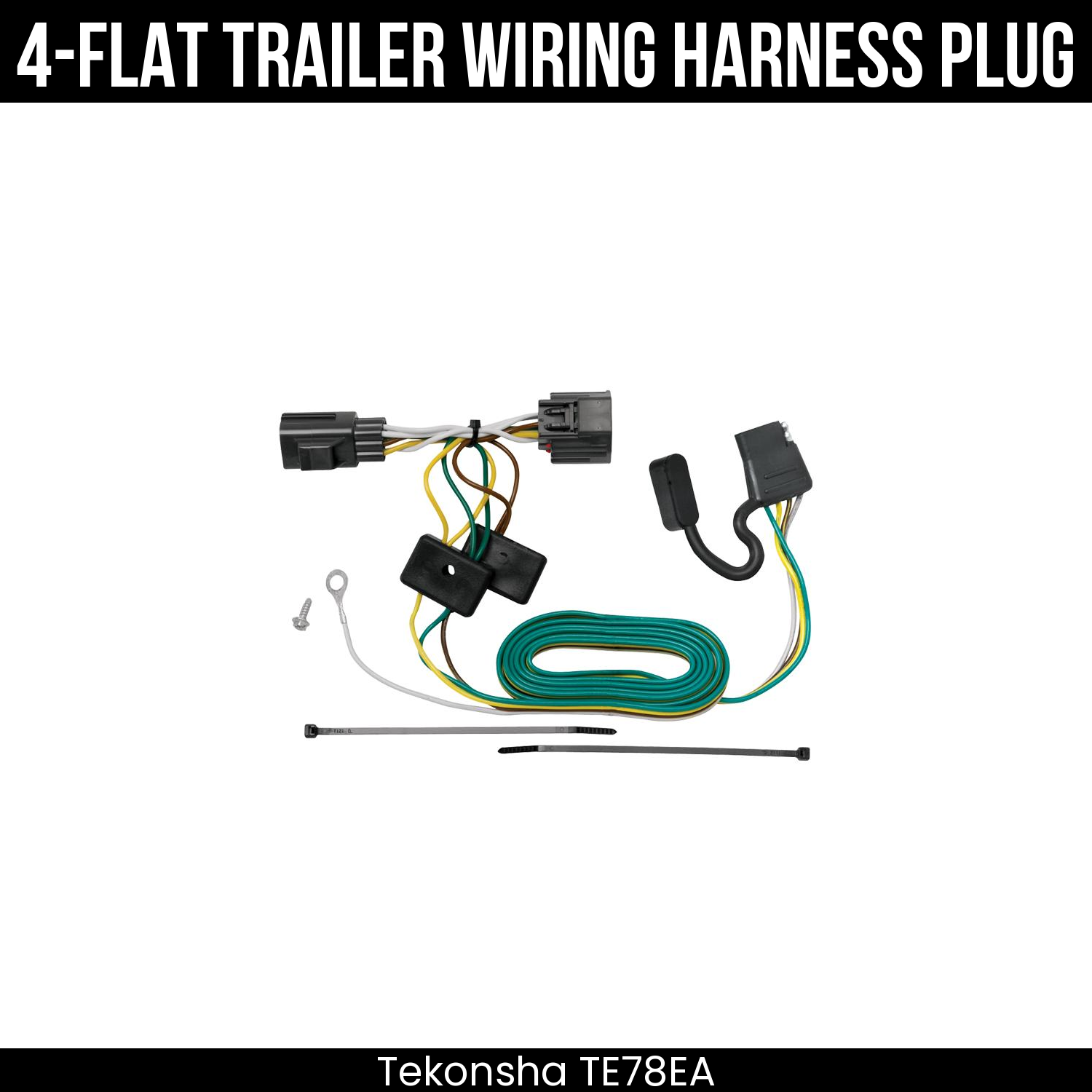 Trailer Wiring 4-Flat Plug Only