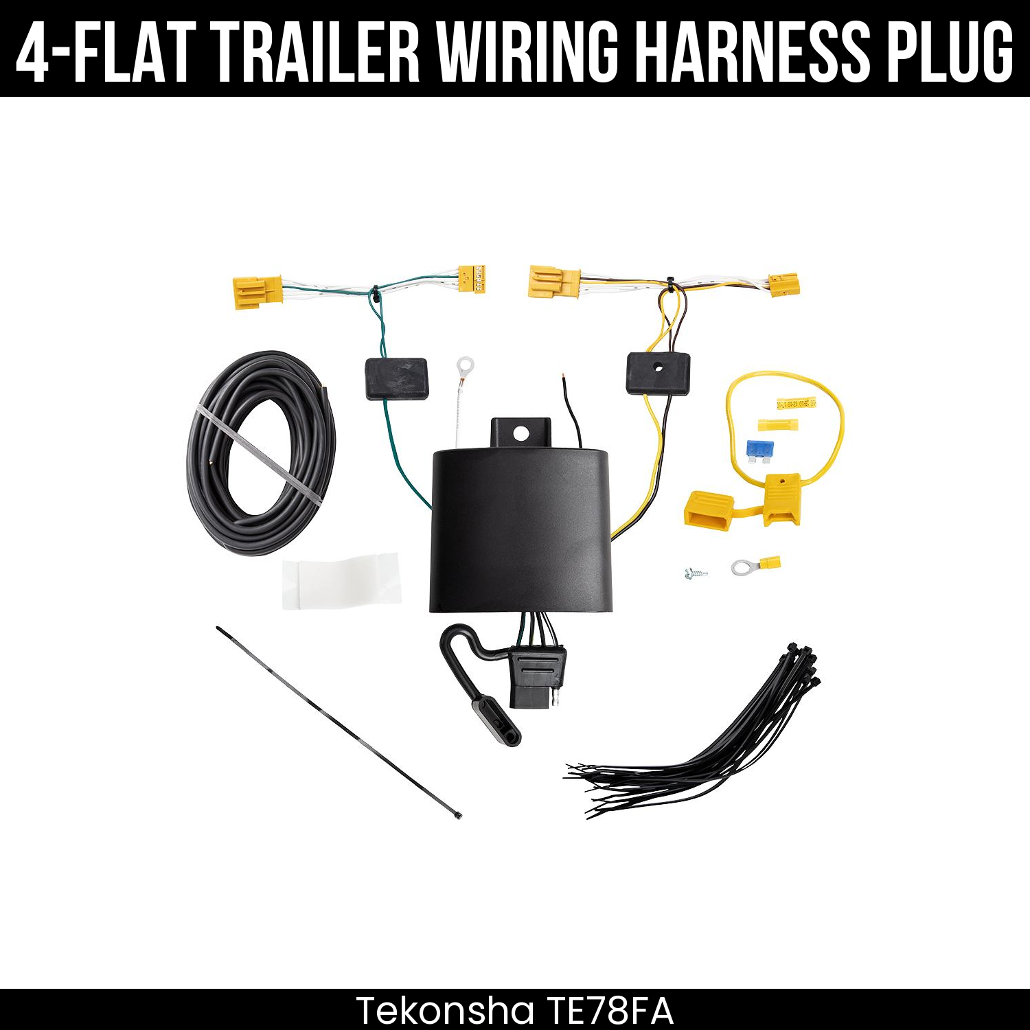 Trailer Wiring 4-Flat Plug Only