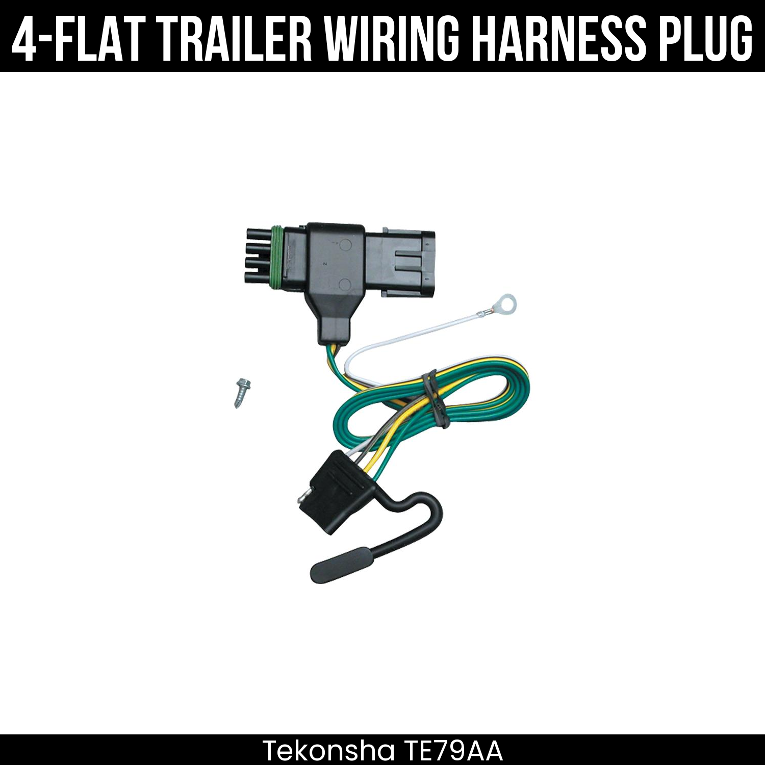 Trailer Wiring 4-Flat Plug Only