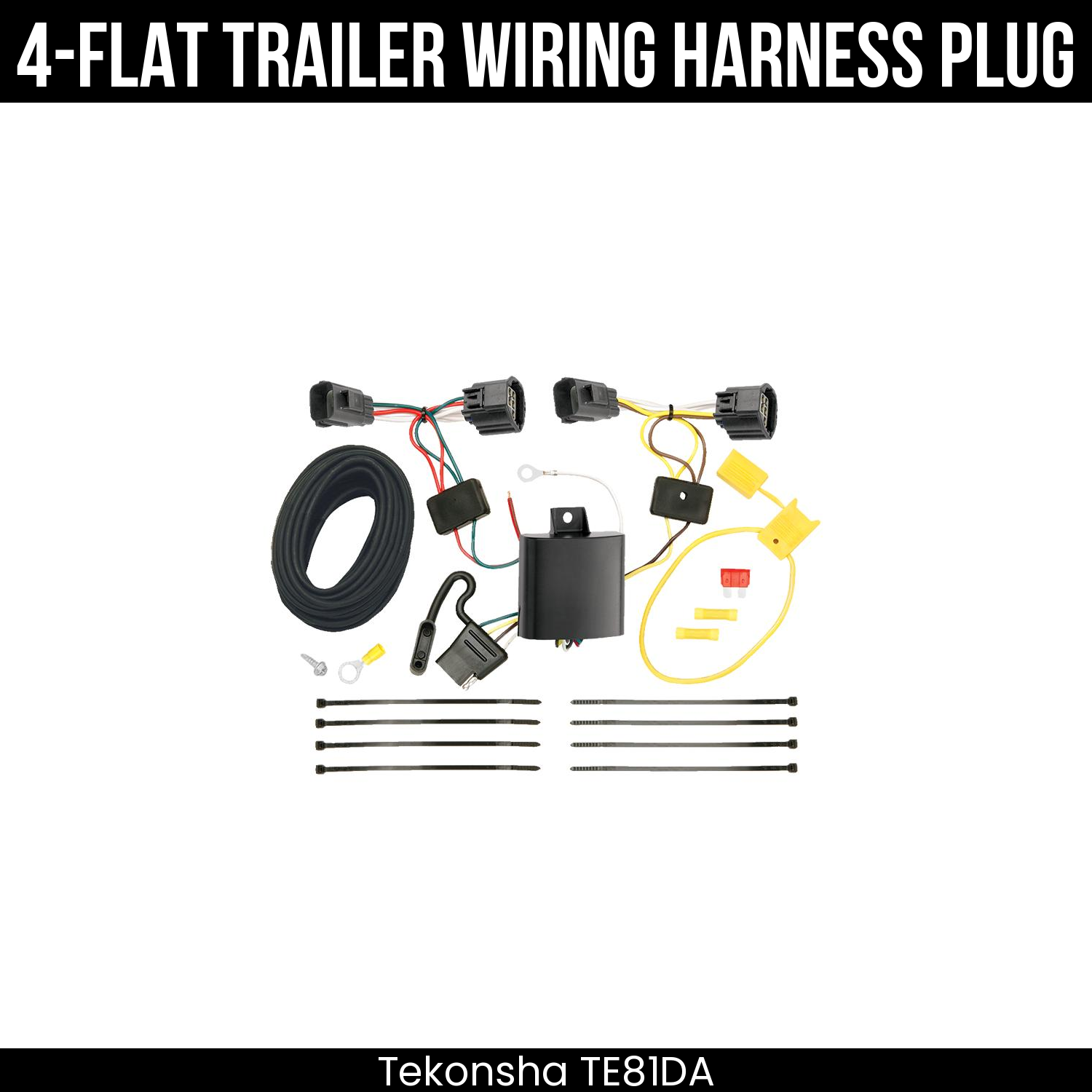 Trailer Wiring 4-Flat Plug Only