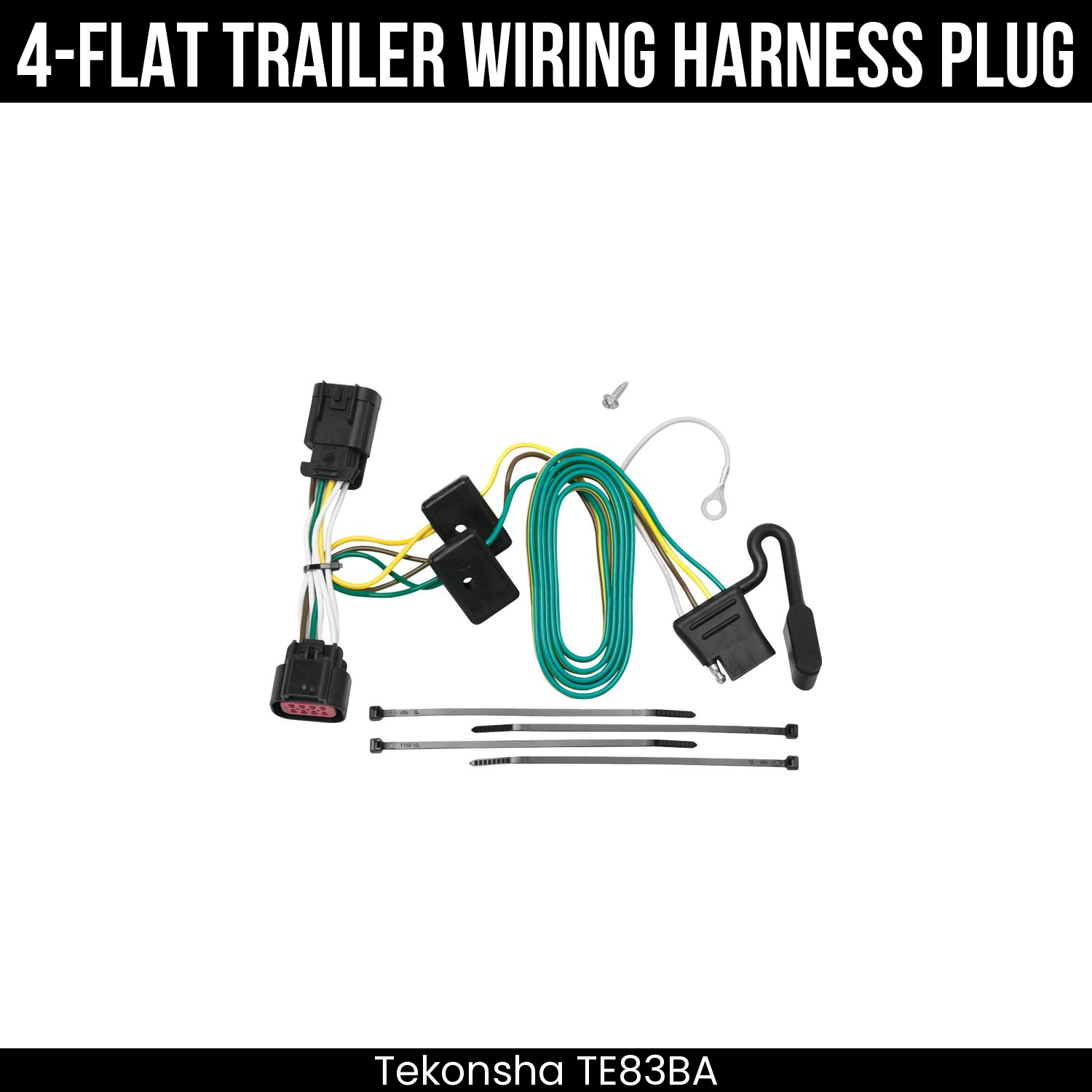 Trailer Wiring 4-Flat Plug Only