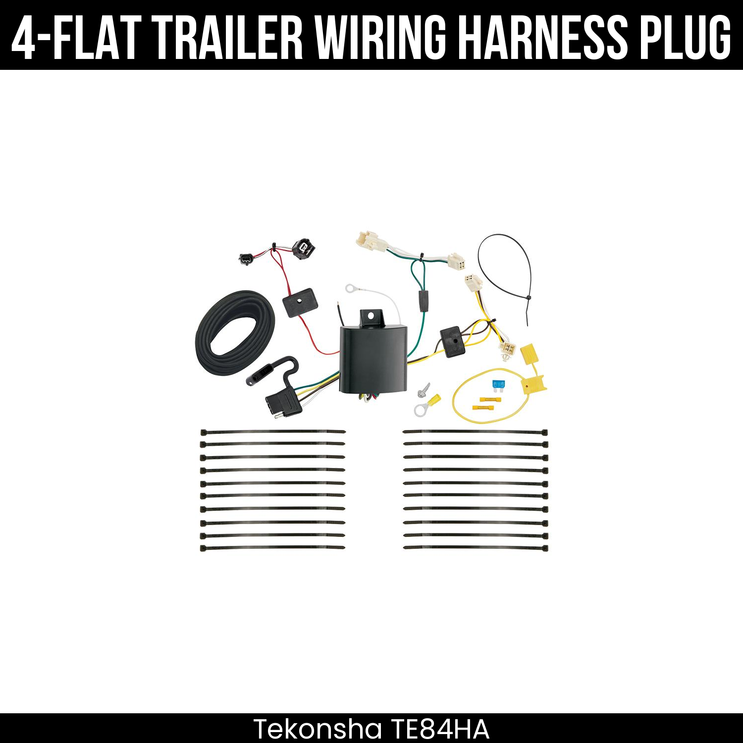 Trailer Wiring 4-Flat Plug Only