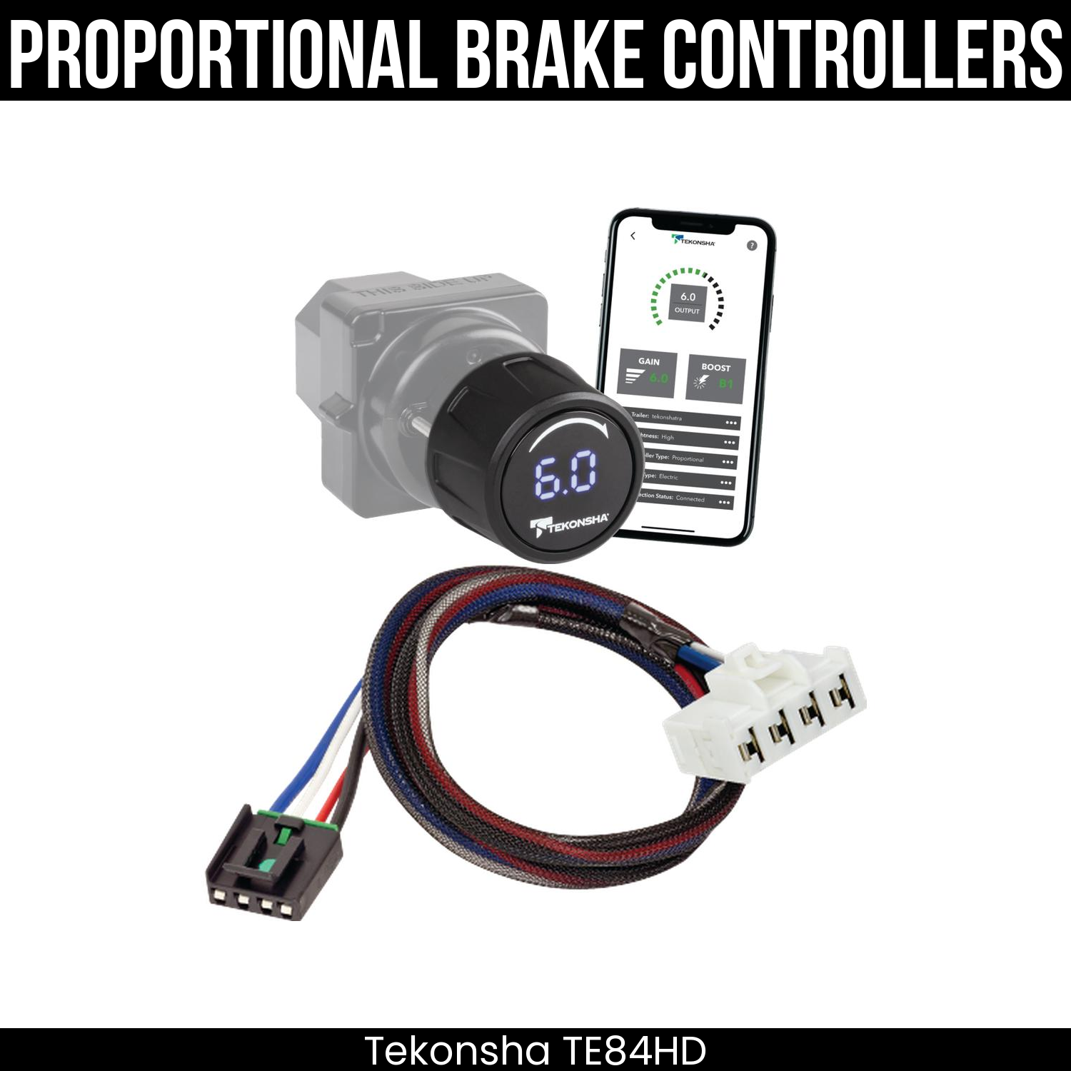 Tekonsha Prodigy iD Smart Brake Control , Plug Adapter