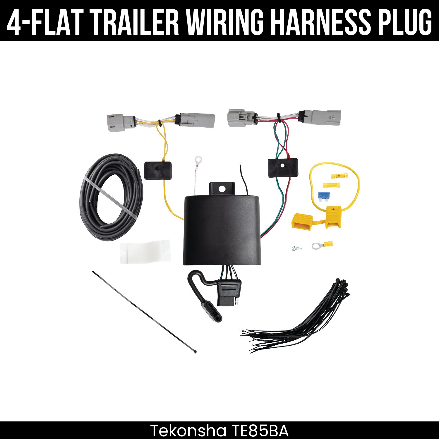 Trailer Wiring 4-Flat Plug Only