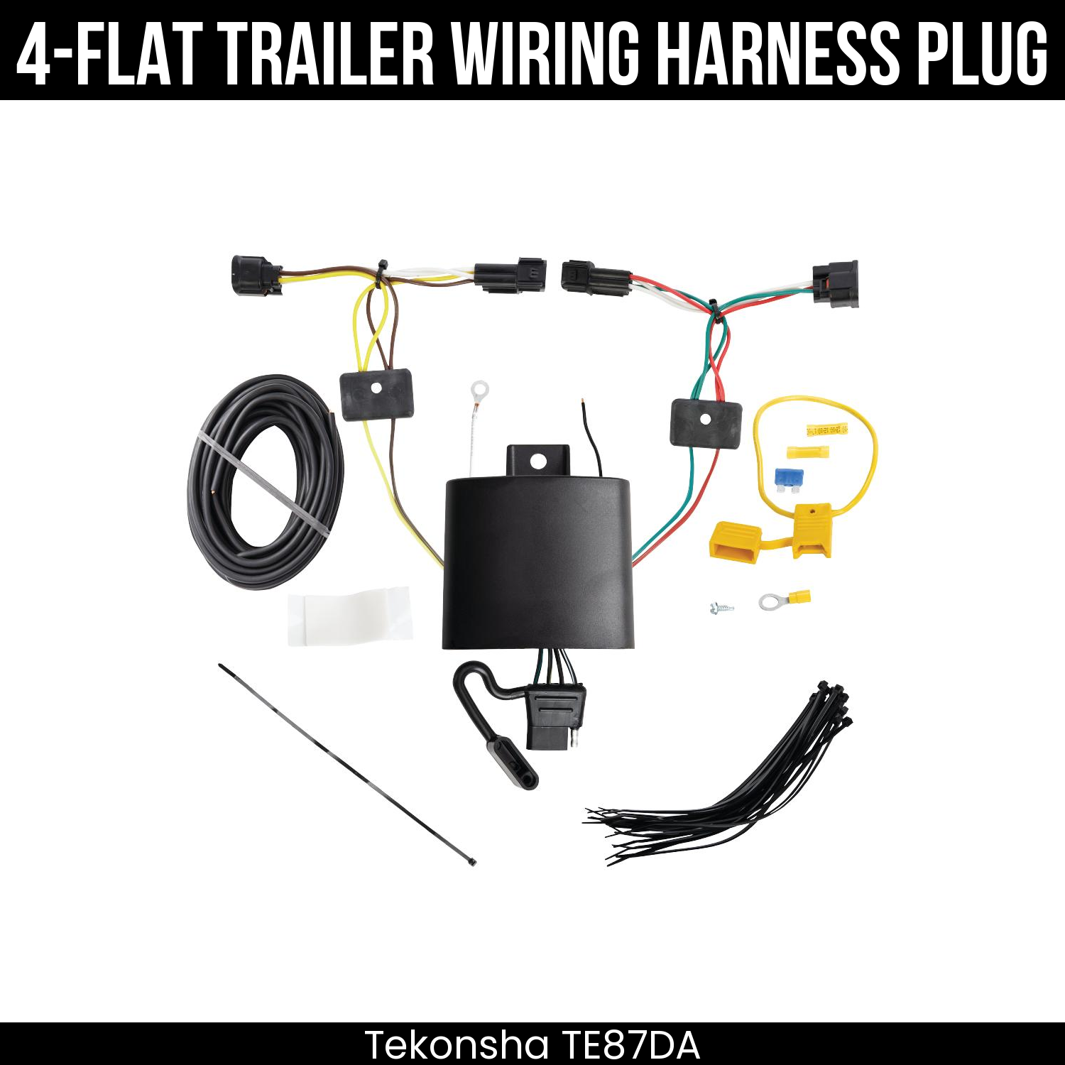 Trailer Wiring 4-Flat Plug Only