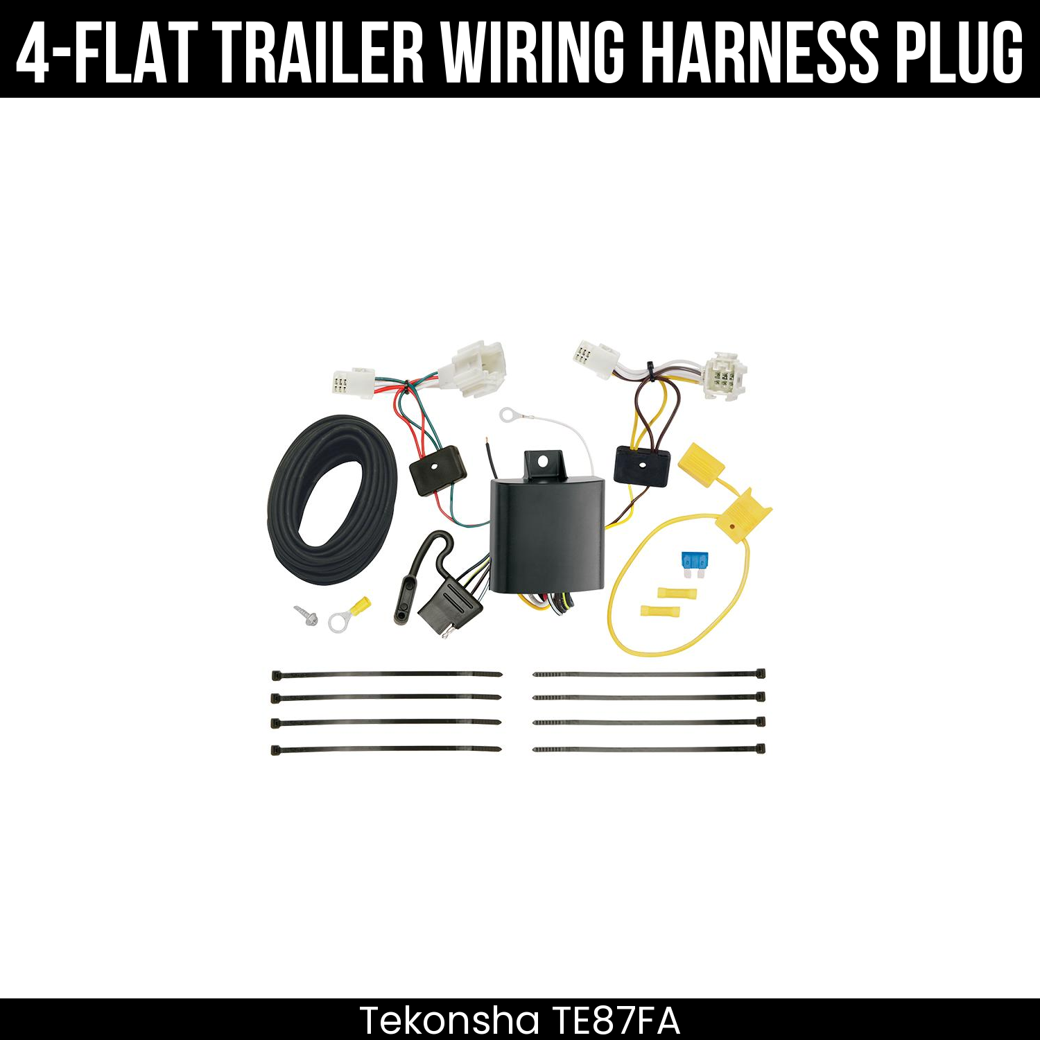 Trailer Wiring 4-Flat Plug Only