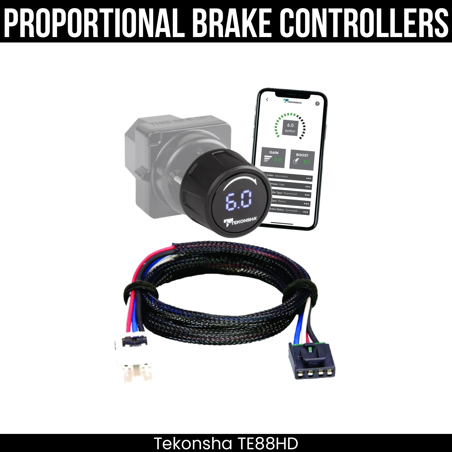 Tekonsha Prodigy iD Smart Brake Control , Plug Adapter