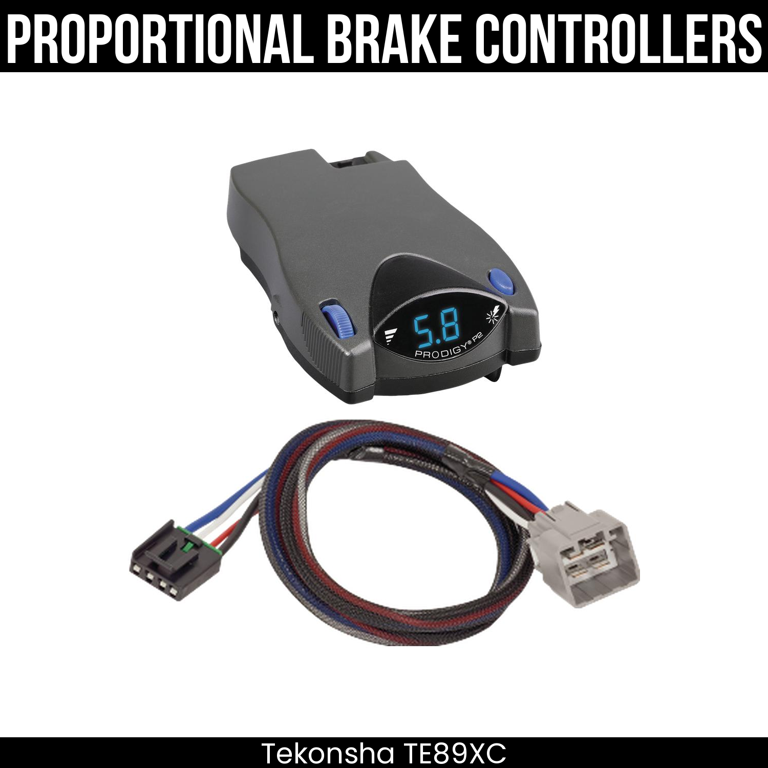 Tekonsha Prodigy P2 Brake Control , Plug Adapter
