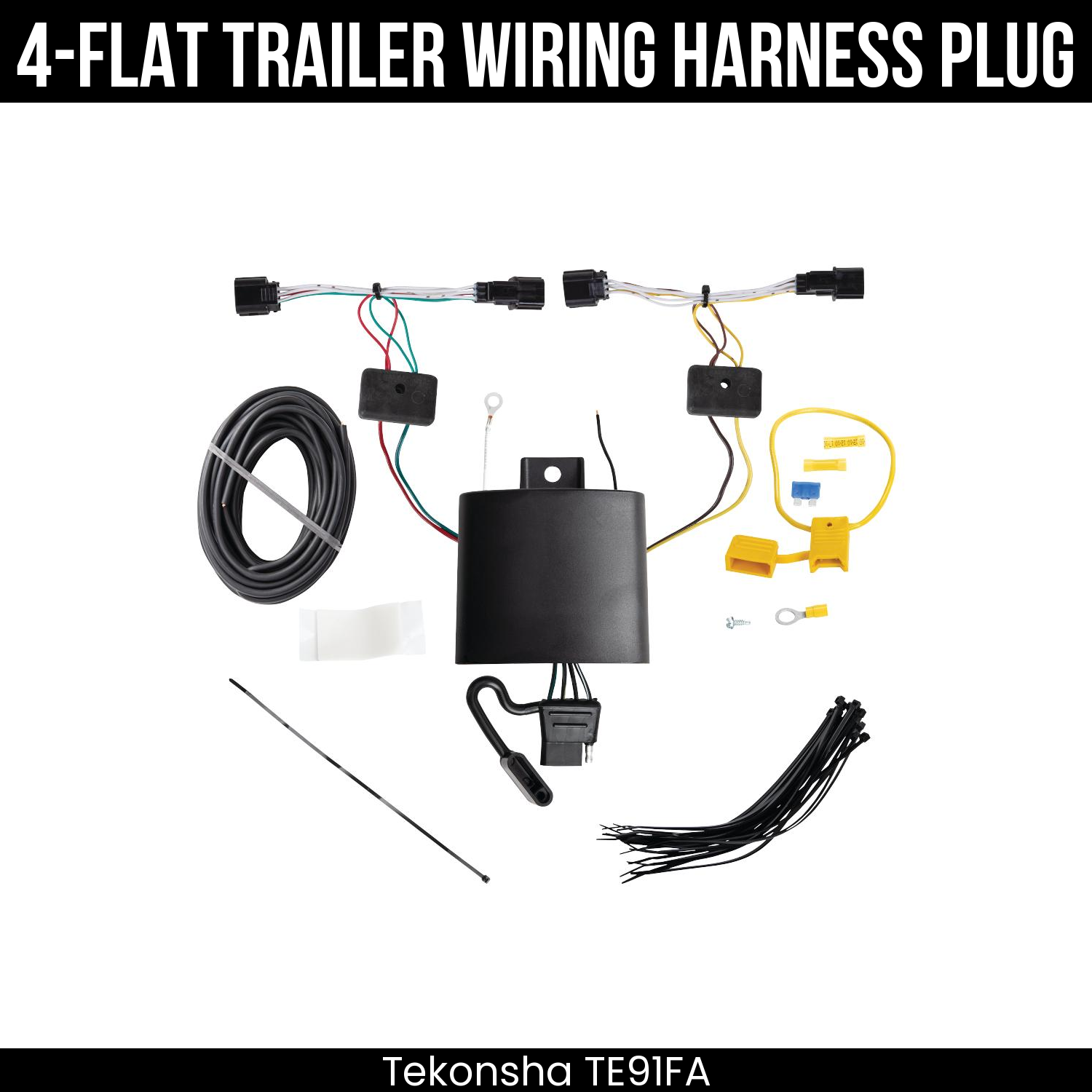 Trailer Wiring 4-Flat Plug Only