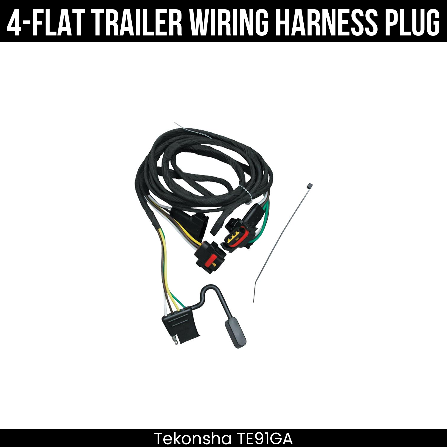 Trailer Wiring 4-Flat Plug Only