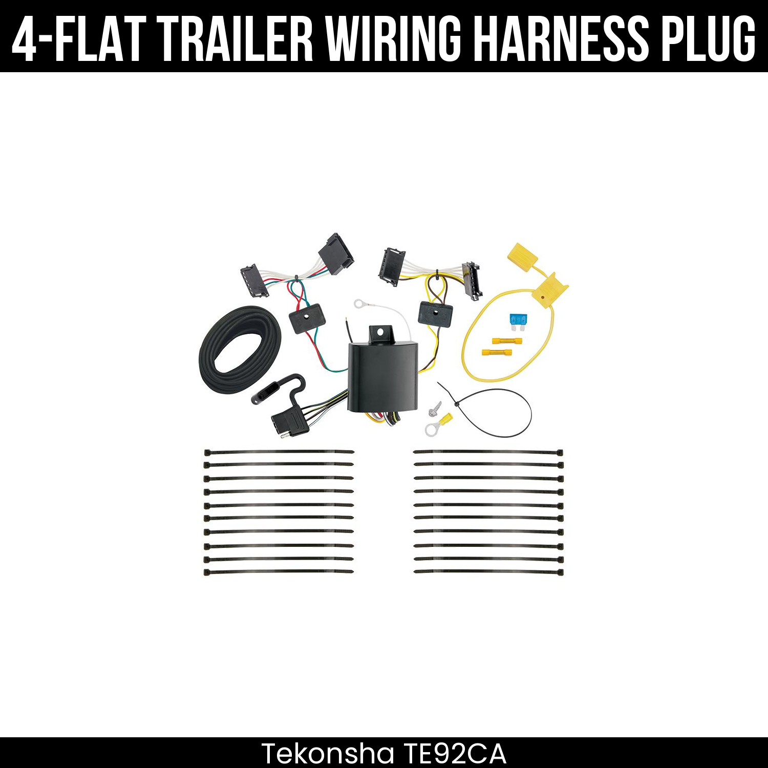 Trailer Wiring 4-Flat Plug Only