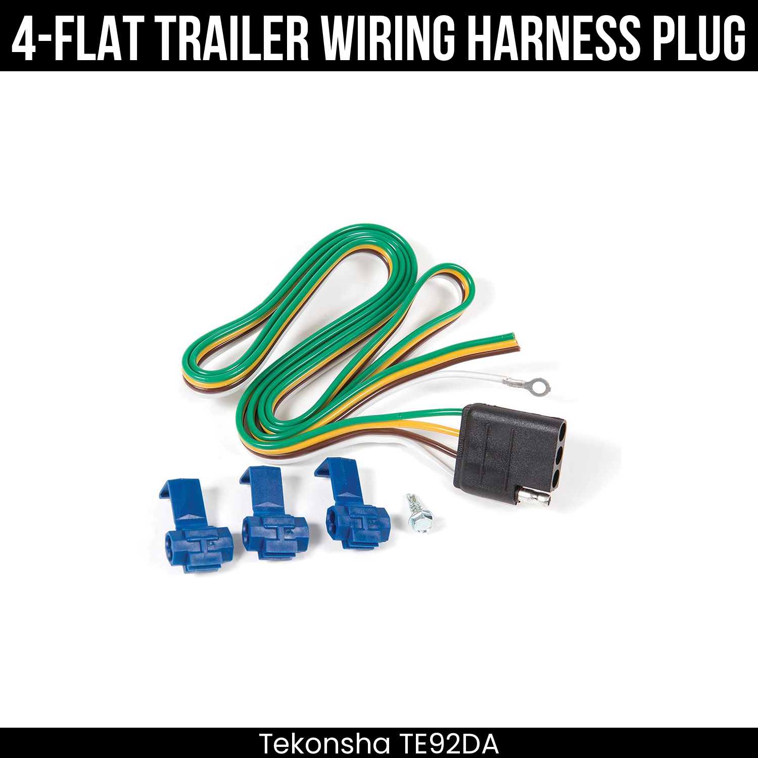 Trailer Wiring 4-Flat Plug Only