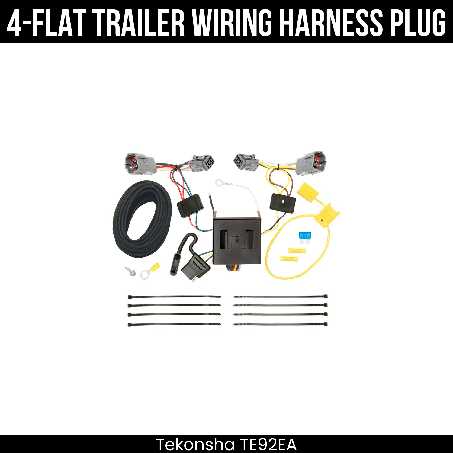 Trailer Wiring 4-Flat Plug Only