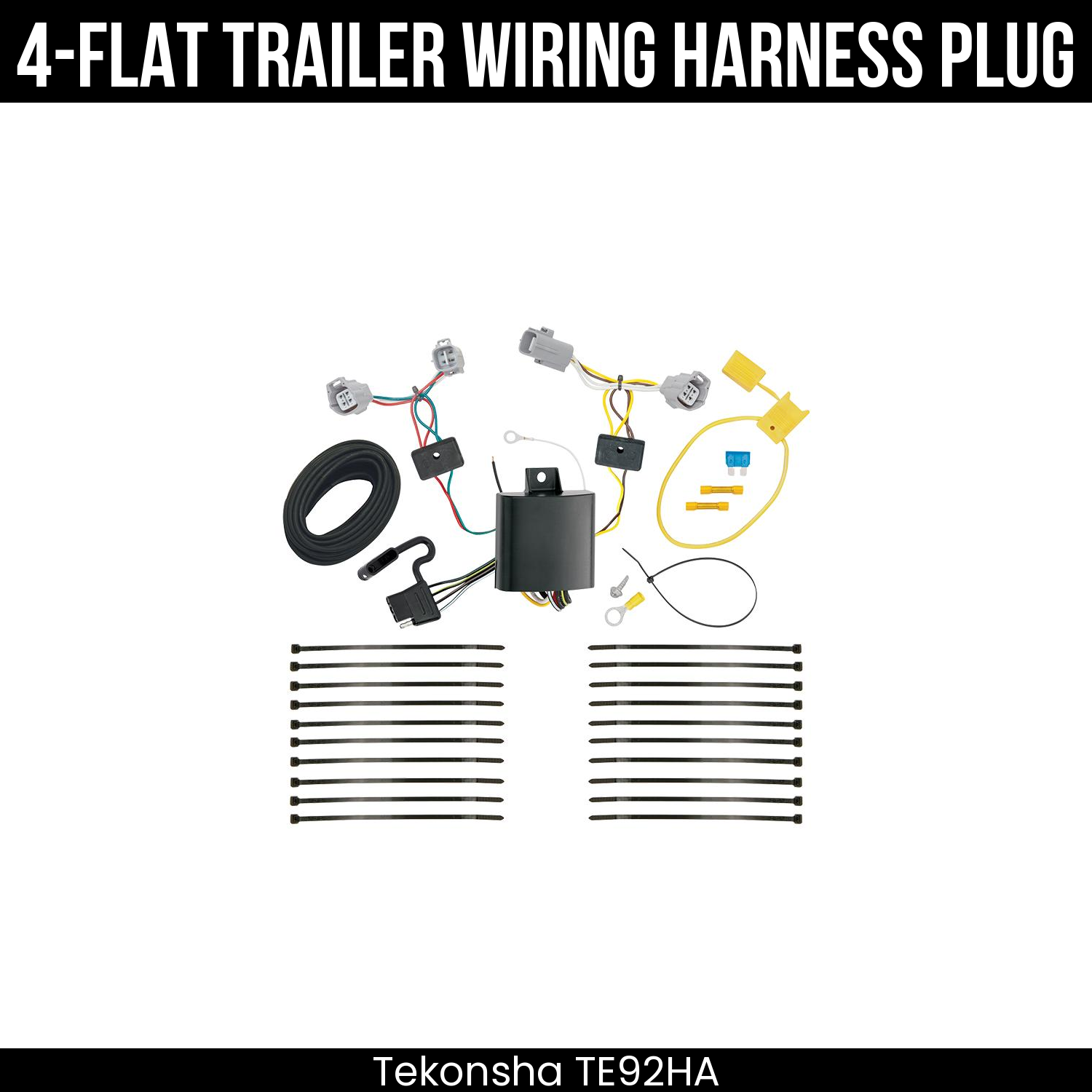 Trailer Wiring 4-Flat Plug Only