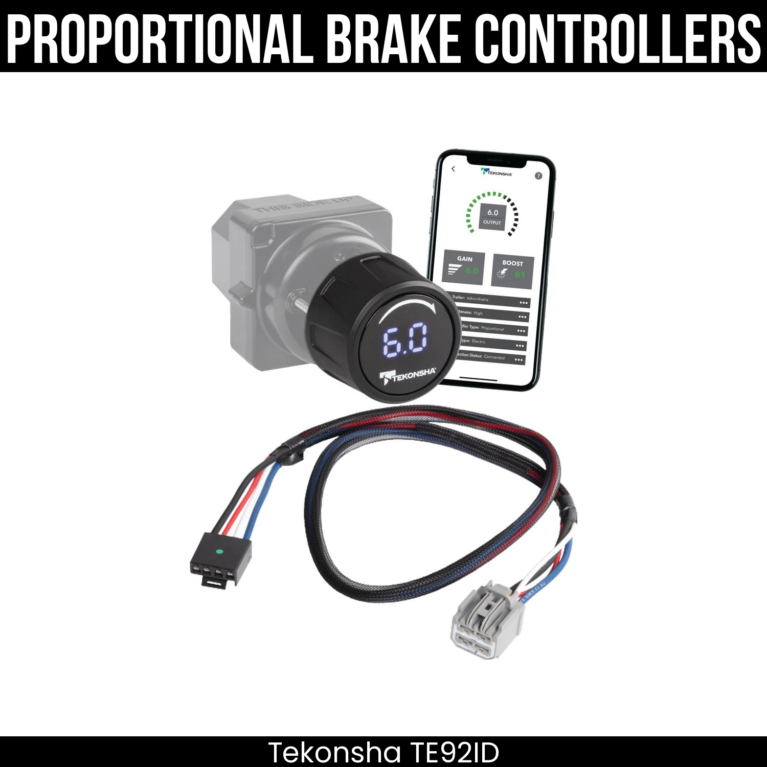 Tekonsha Prodigy iD Smart Brake Control , Plug Adapter