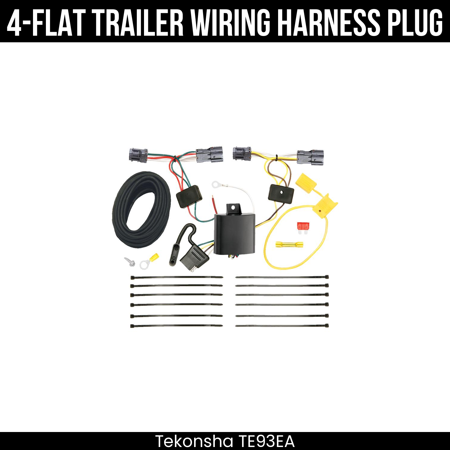 Trailer Wiring 4-Flat Plug Only