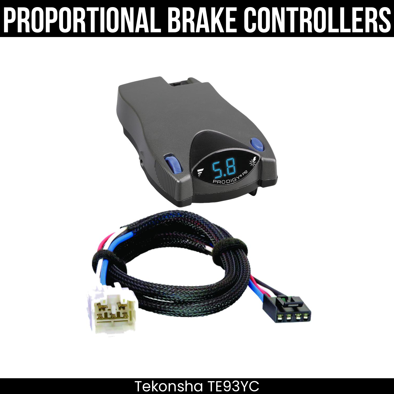 Tekonsha Prodigy P2 Brake Control , Plug Adapter