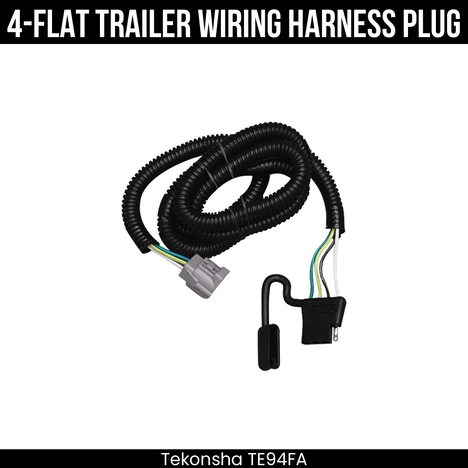 Trailer Wiring 4-Flat Plug Only