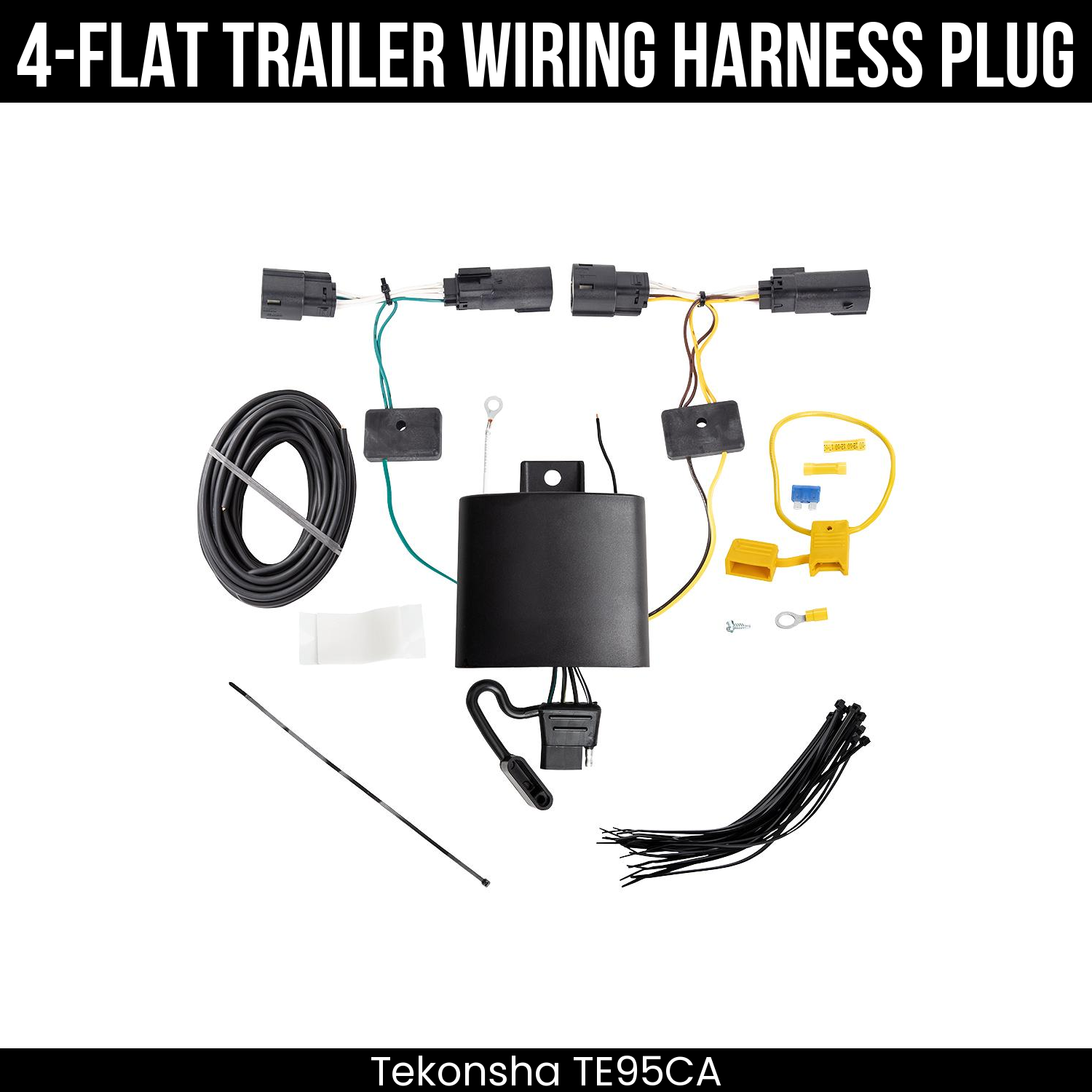 Trailer Wiring 4-Flat Plug Only