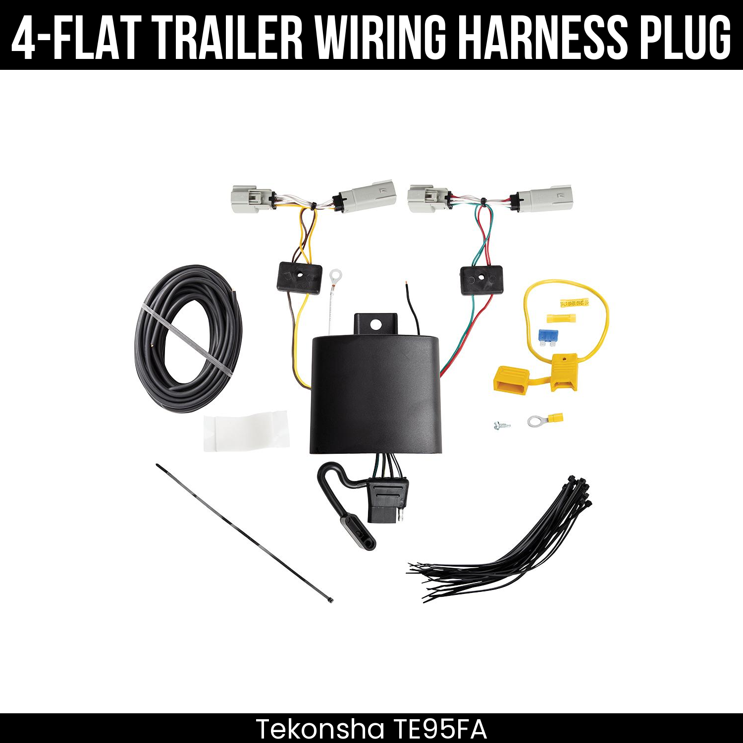 Trailer Wiring 4-Flat Plug Only