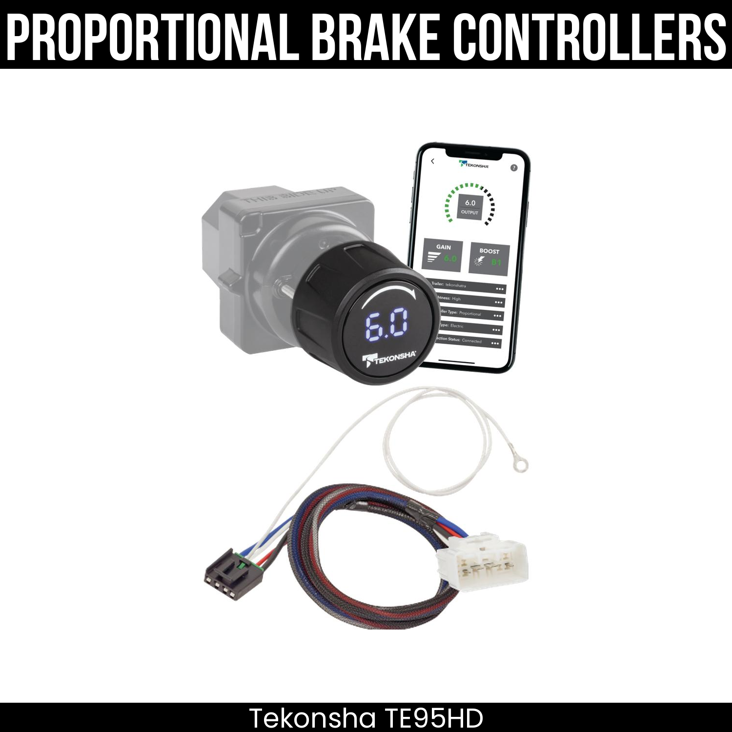 Tekonsha Prodigy iD Smart Brake Control , Plug Adapter