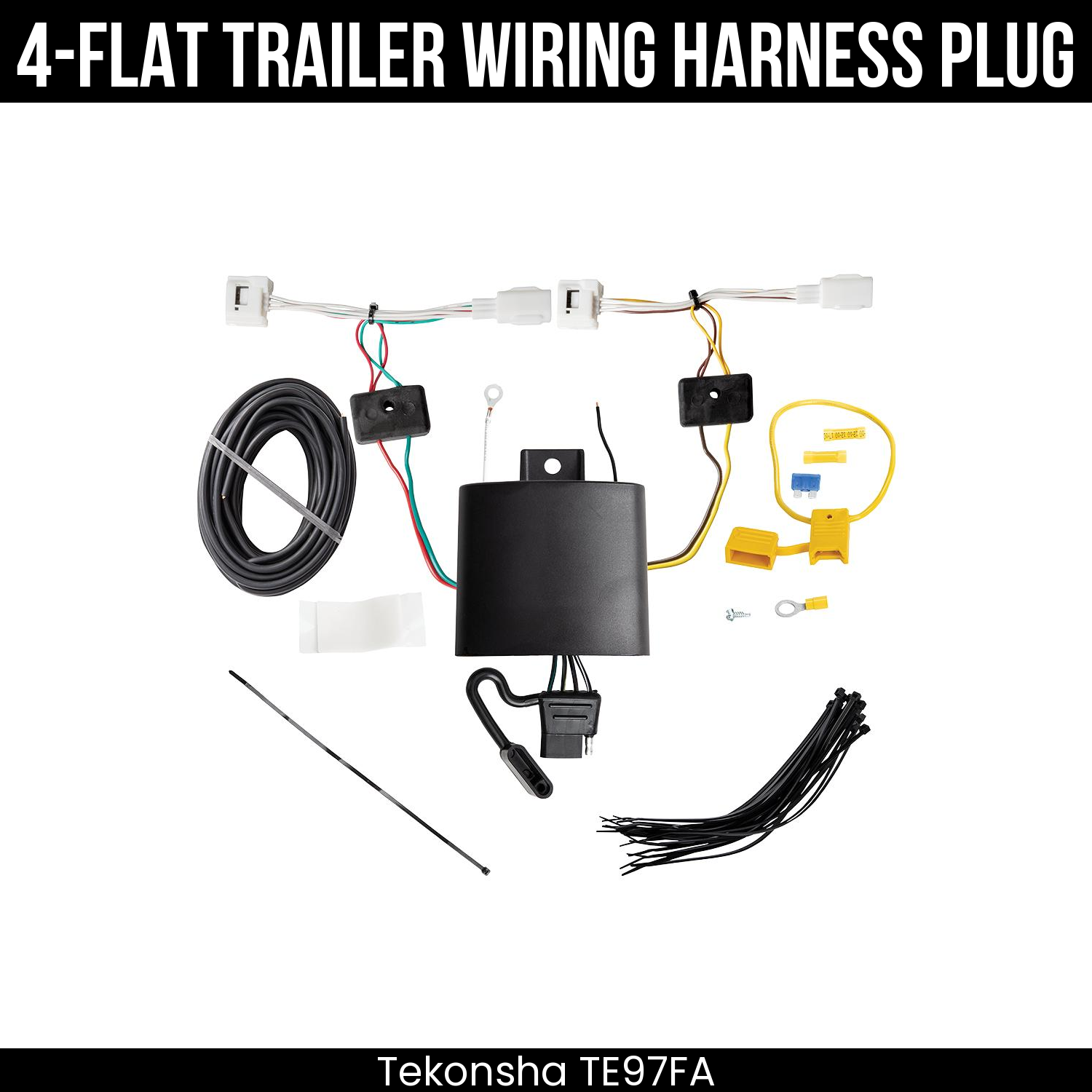 Trailer Wiring 4-Flat Plug Only