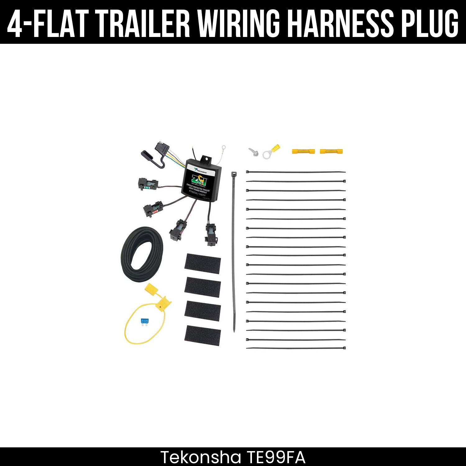 Trailer Wiring 4-Flat Plug Only
